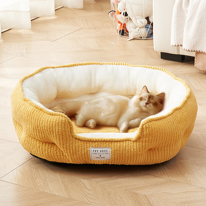 Pet Supplies Application - 冬用暖かい厚手の大型犬用ベッド、テディやコーギー用オールシーズンペットマット、ペット用品
