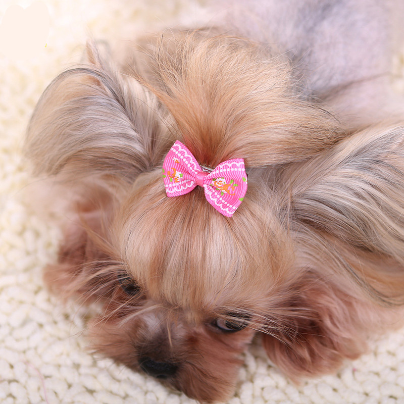 Pet Supplies York - 犬のための素敵なヘアクリップ,子猫,かわいい,綿の蝶,花,ウサギ,DIY,猫のための