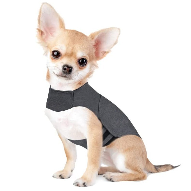 Dog Anxiety Vest - 不安軽減犬用ベストペット服快適ジャケット犬用シャツ吸湿速乾半袖Tシャツペット用