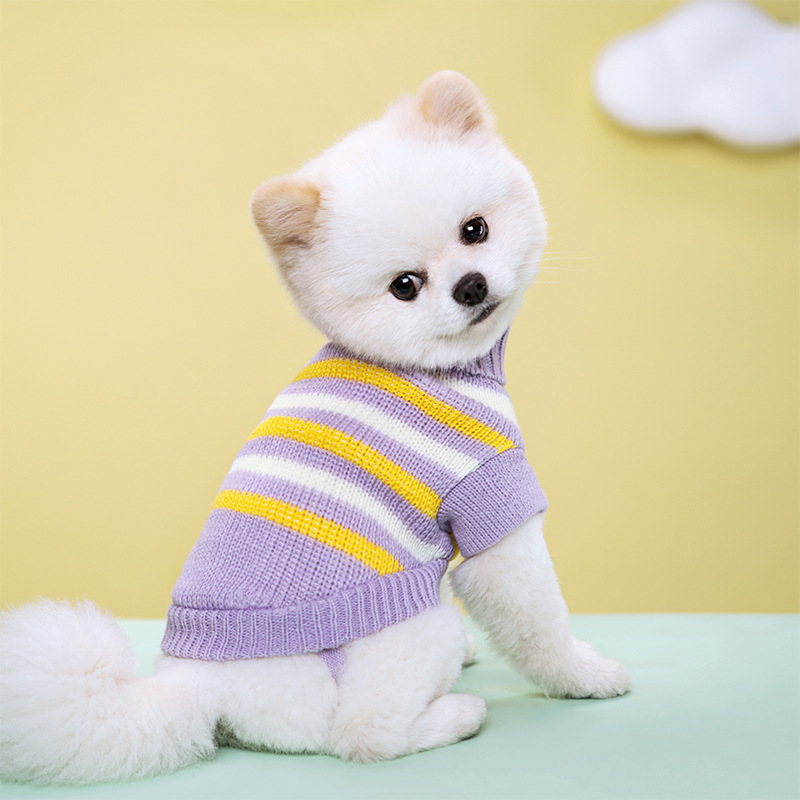 Pet Supplies York - 中型犬用ニットセーター小型犬用ヨーク暖かい猫コート冬犬服ペットコスチューム犬プルオーバー子犬用品