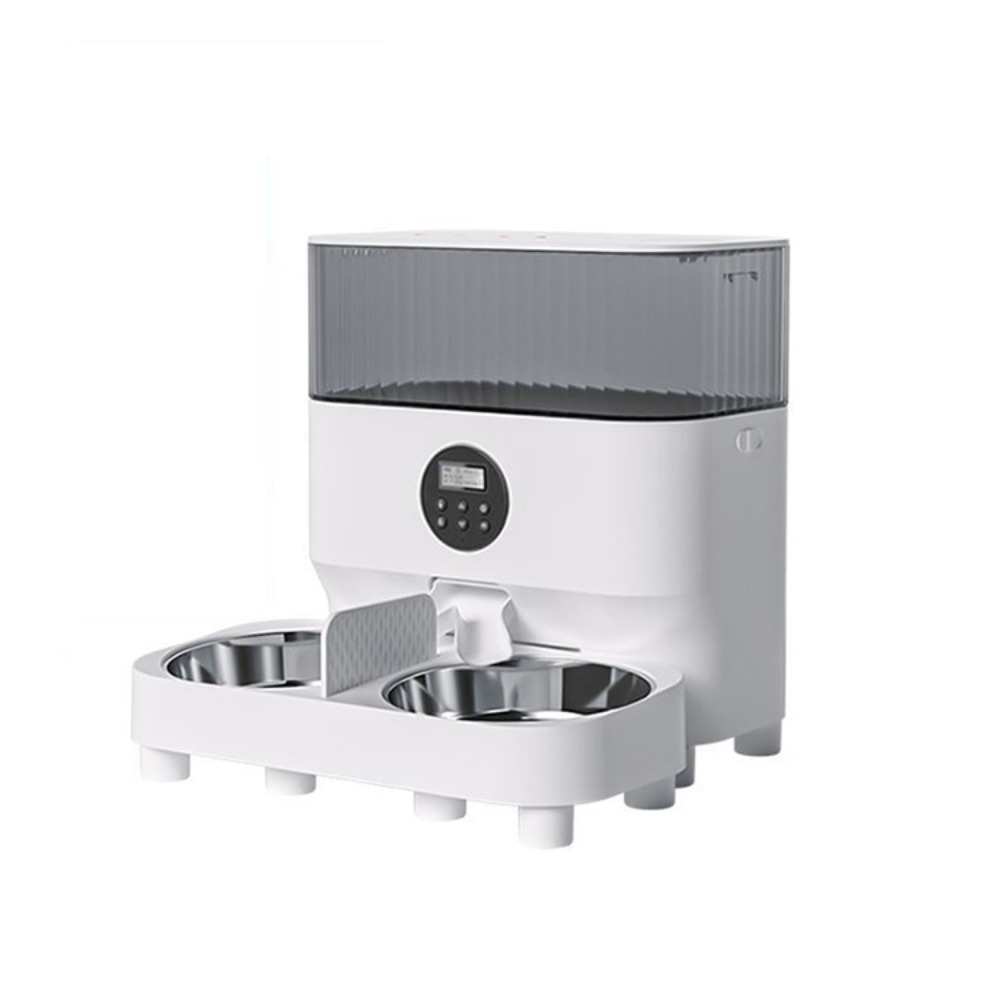 Pet Supplies Distributor - インテリジェント 5L インテリジェント自動フィーダー双方向ダイバーターディストリビューターペット用品猫と犬のフードダブルボウルフィーダー