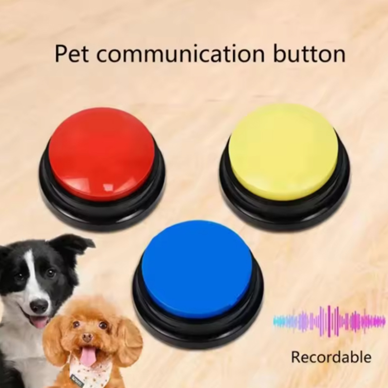 Training Clicker Dog - 犬のコミュニケーションボタン ペットトレーニング用音声録音ボタン 30秒録音再生 おしゃべり用面白いギフト