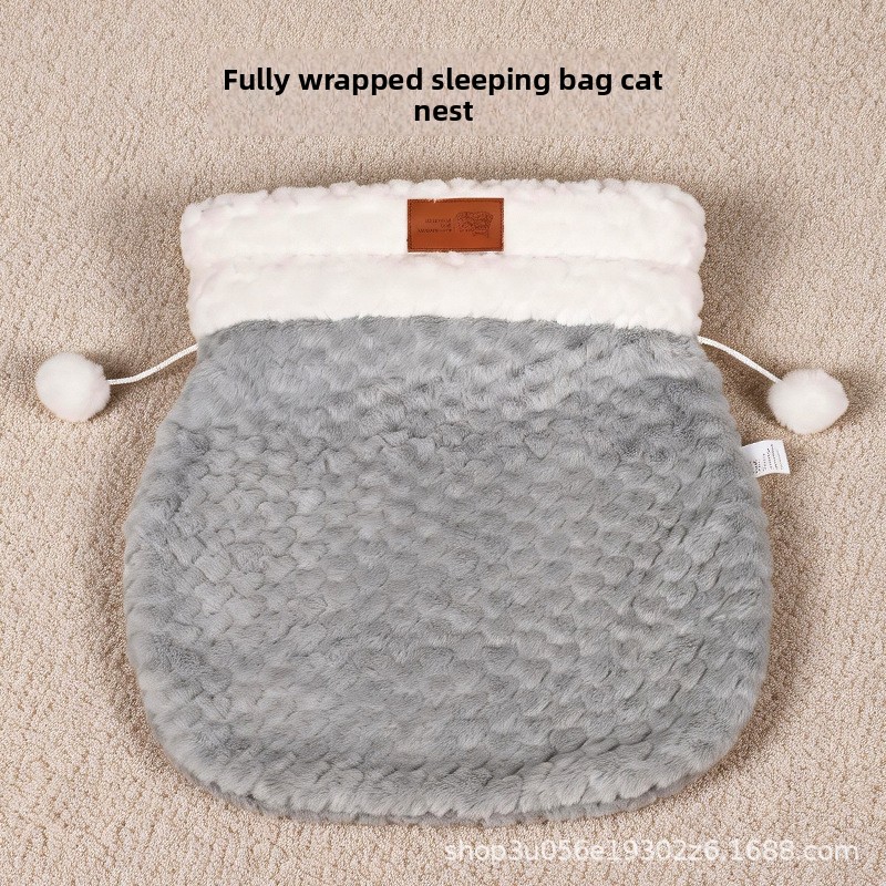暖かい猫の洞窟型巣、囲まれた冬の暖かさ、安心感、子猫用寝袋、 - Pet Supplies Application のレビューと価格