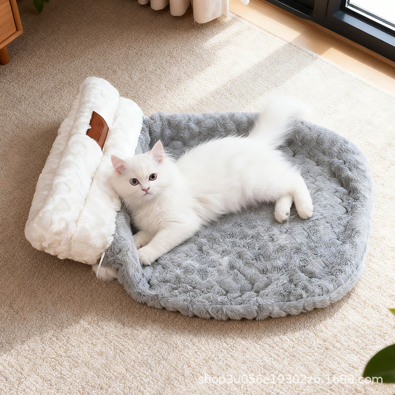 暖かい猫の洞窟型巣、囲まれた冬の暖かさ、安心感、子猫用寝袋、 - Pet Supplies Application のレビューと価格
