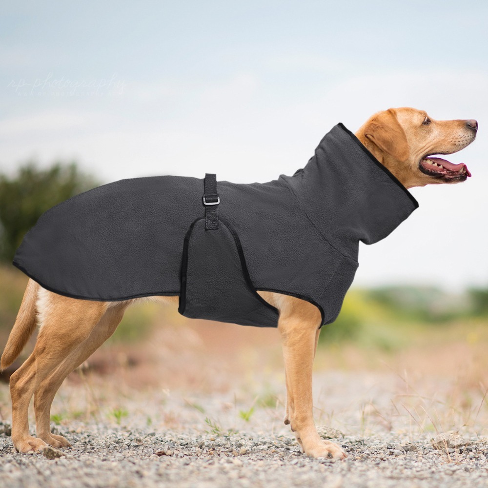 無地の暖かい冬用犬服、防風ハイネック犬用不安軽減ベスト、厚手 - Dog Anxiety Vest のレビューと価格