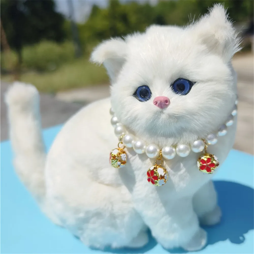 カラフルな鐘が付いた犬と猫のネックレス、パールカラー、ジュエ - Pet Supplies York のレビューと価格