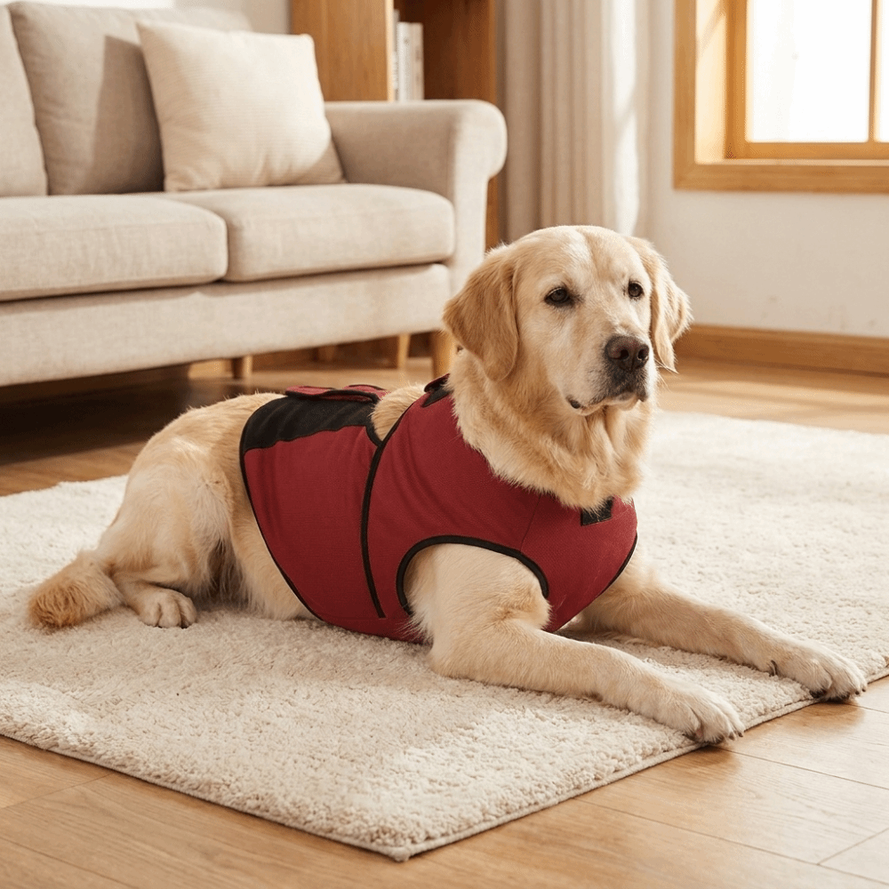 実用的な通気性のある犬用鎮静ベスト、調節可能な快適な犬用落ち - Dog Anxiety Vest のレビューと価格