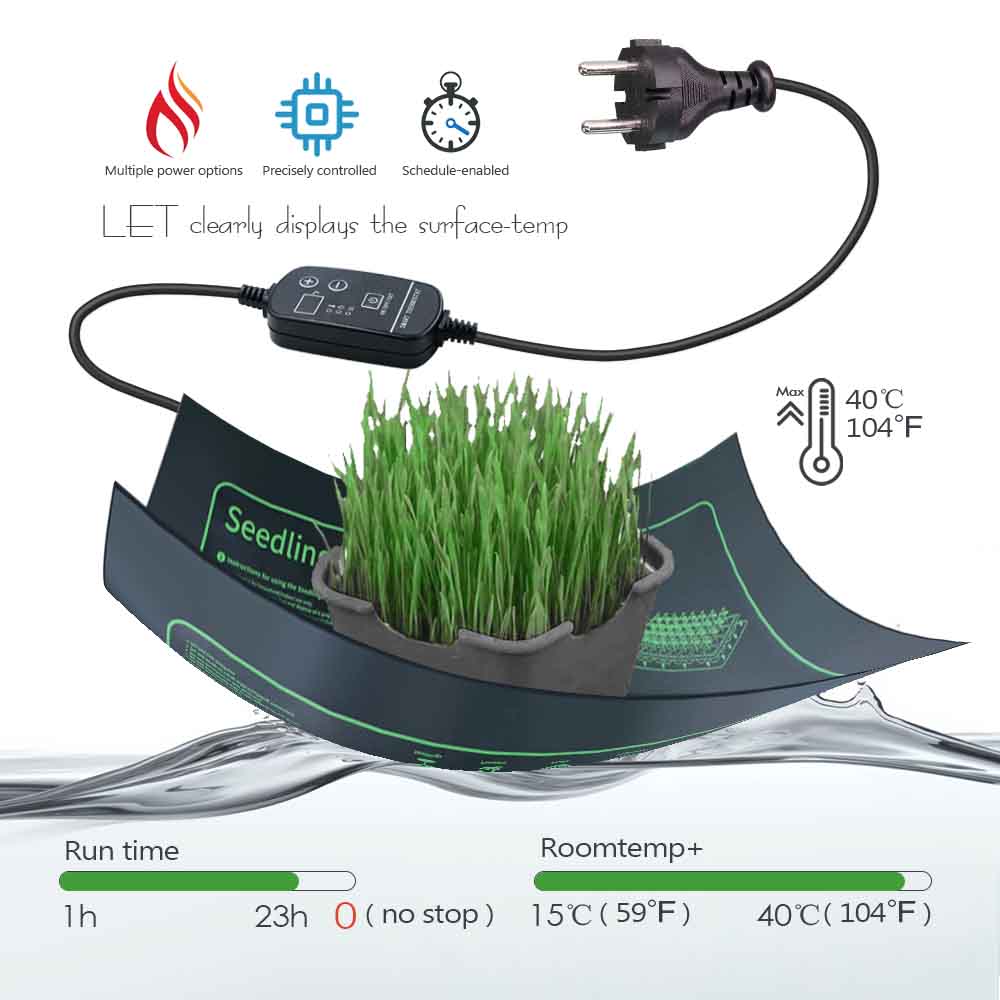 防水爬虫類加熱マット,7〜100W,16〜40 ℃ の植物加 - Reptile Heating Mat のレビューと価格