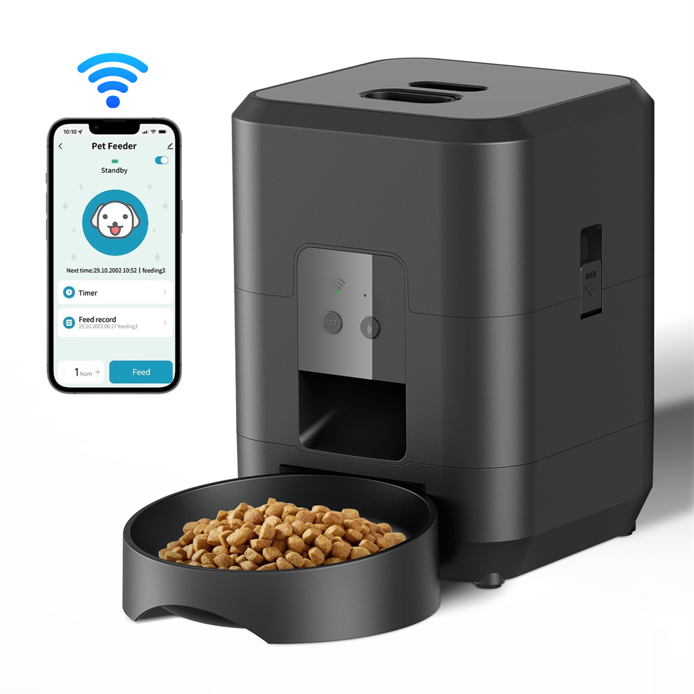 新しい自動ペットフィーダー WiFi バージョン自動猫フード - Pet Supplies Distributor のレビューと価格