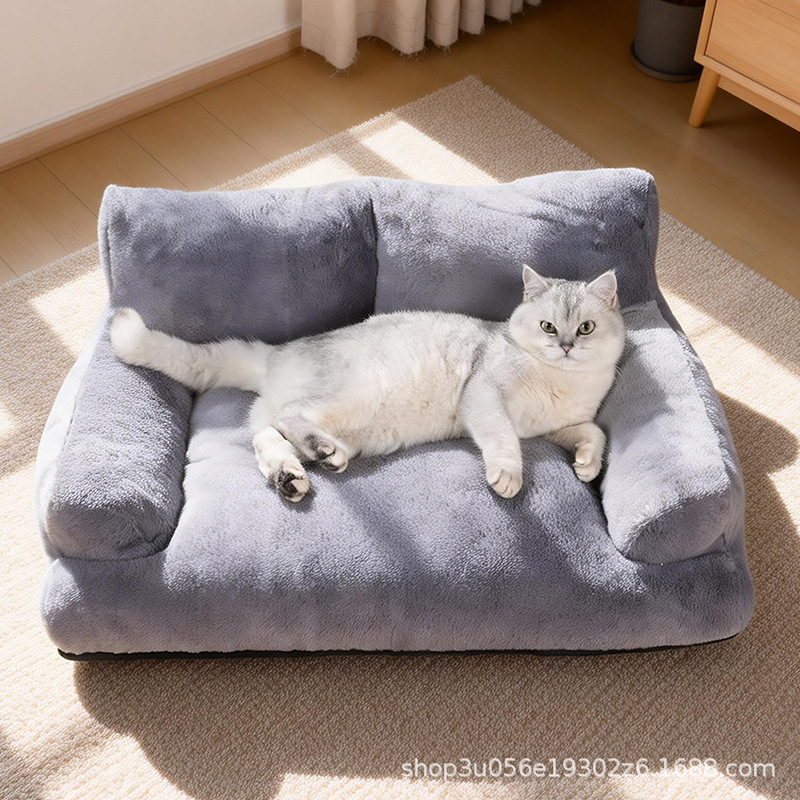 オールシーズン対応の猫用ベッド、猫用ソファ、ペット用犬用ベッ - Pet Supplies Application のレビューと価格