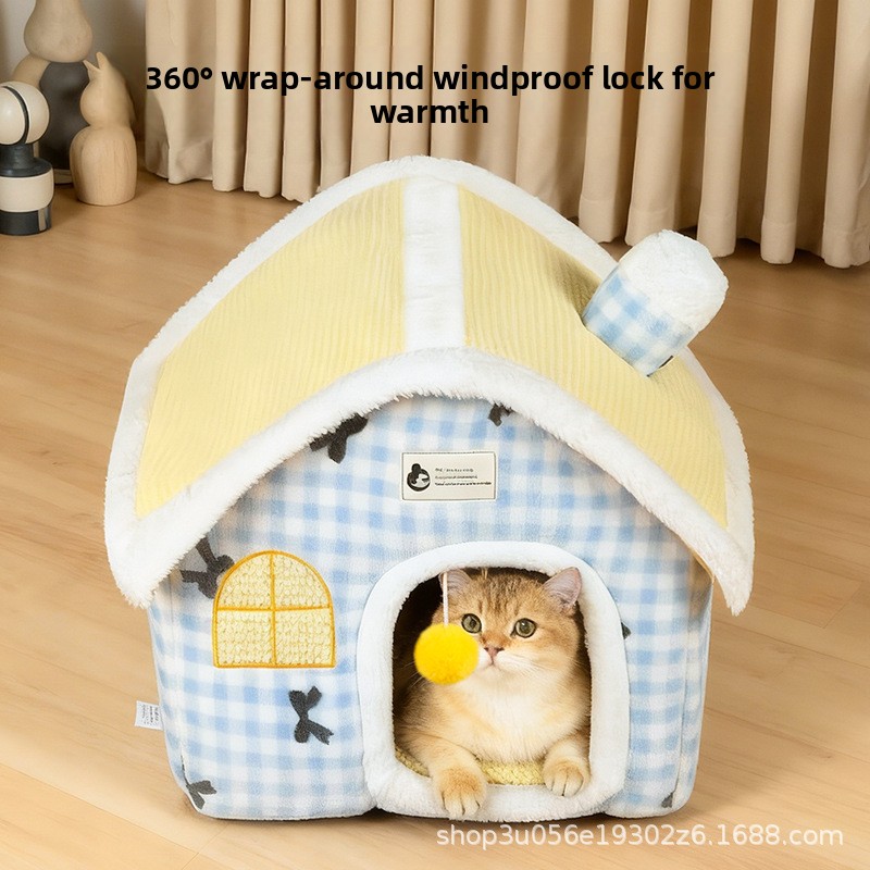 オールシーズン対応の犬小屋、冬は暖かい、取り外して洗える、大 - Pet Supplies Application のレビューと価格