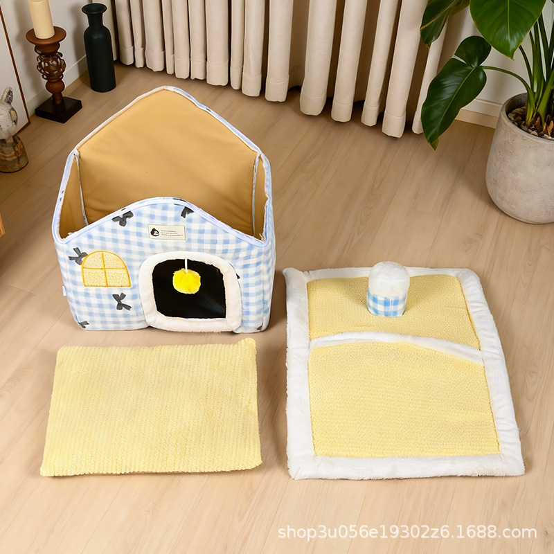 オールシーズン対応の犬小屋、冬は暖かい、取り外して洗える、大 - Pet Supplies Application のレビューと価格