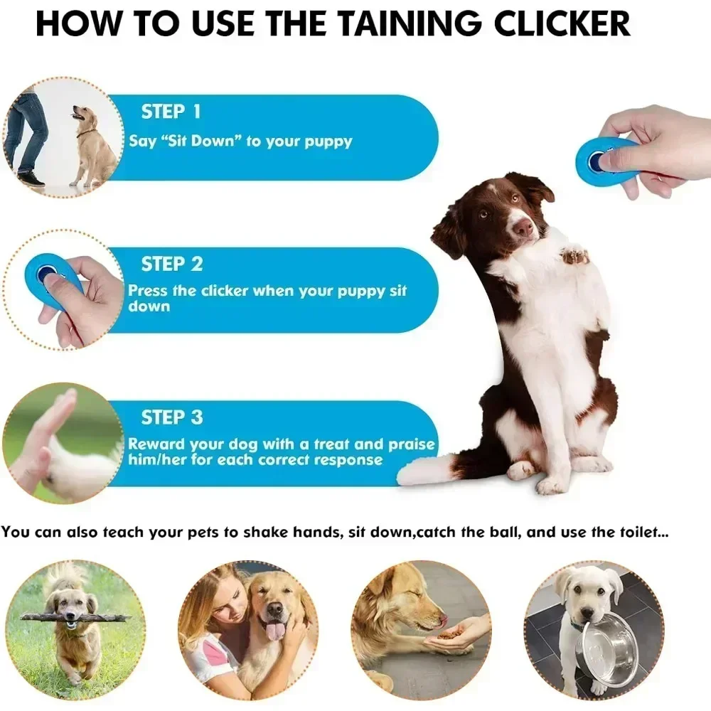 犬のトレーニングクリッカー 猫、子犬、鳥、馬に使いやすい ペ - Training Clicker Dog のレビューと価格