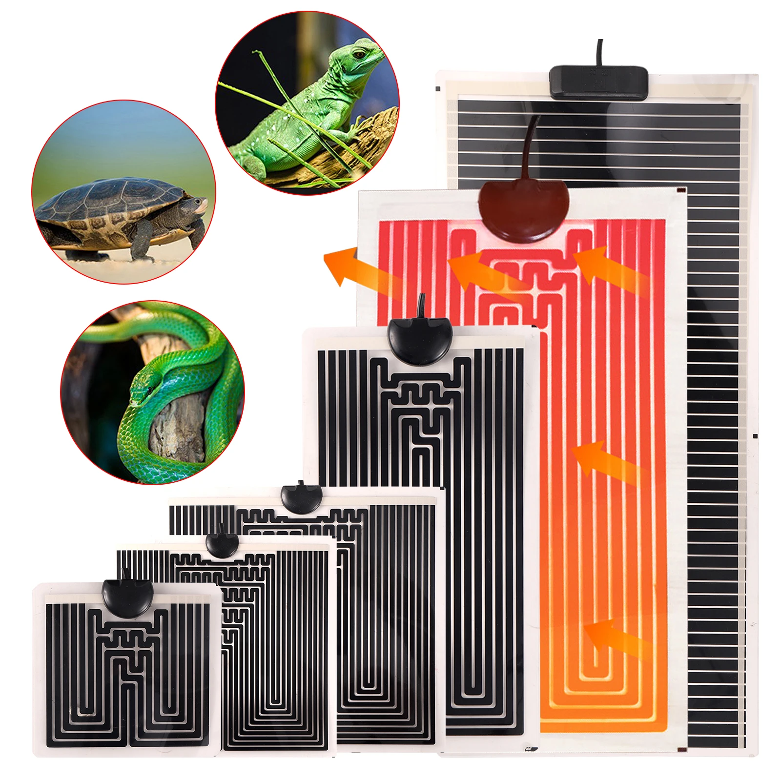 温度調節可能なコントローラーマット 爬虫類ヒートマット ペッ - Reptile Heating Mat のレビューと価格