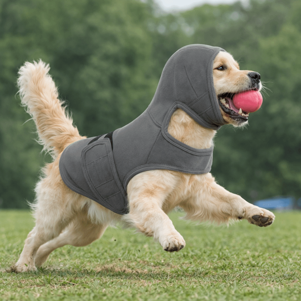 伸縮性のある犬用不安軽減ベスト 反射ストリップ付き 調節可能 - Dog Anxiety Vest のレビューと価格