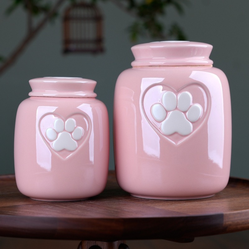 陶器製の子犬用葬儀箱、ペット（犬、猫）の遺灰壺、子猫、猫、犬 - Pet Supplies Warehouse のレビューと価格