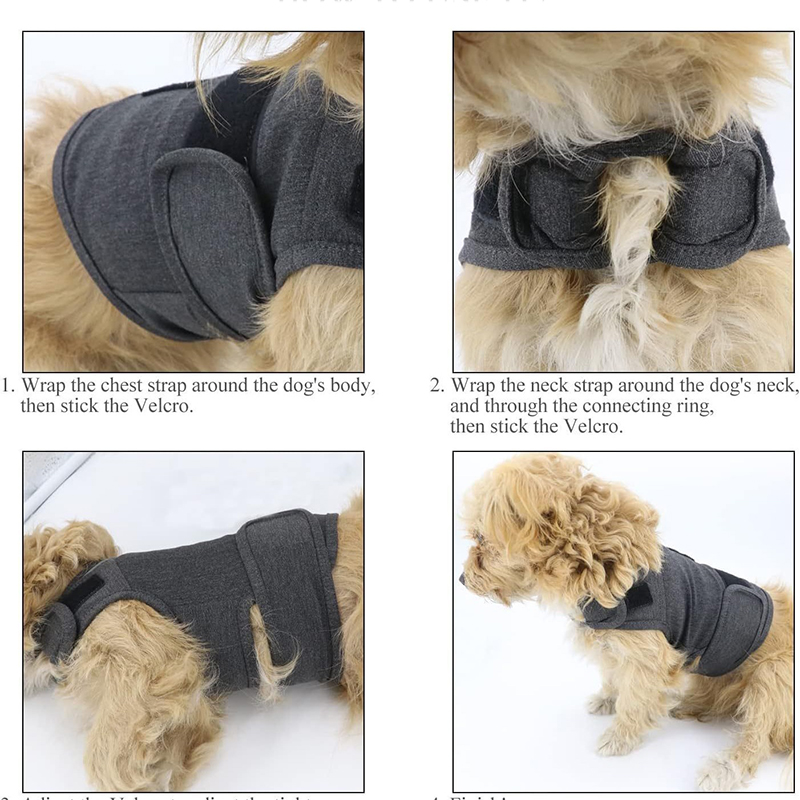 犬用不安軽減ベスト 通気性のあるストレス解消ジャケット 雷対 - Dog Anxiety Vest のレビューと価格