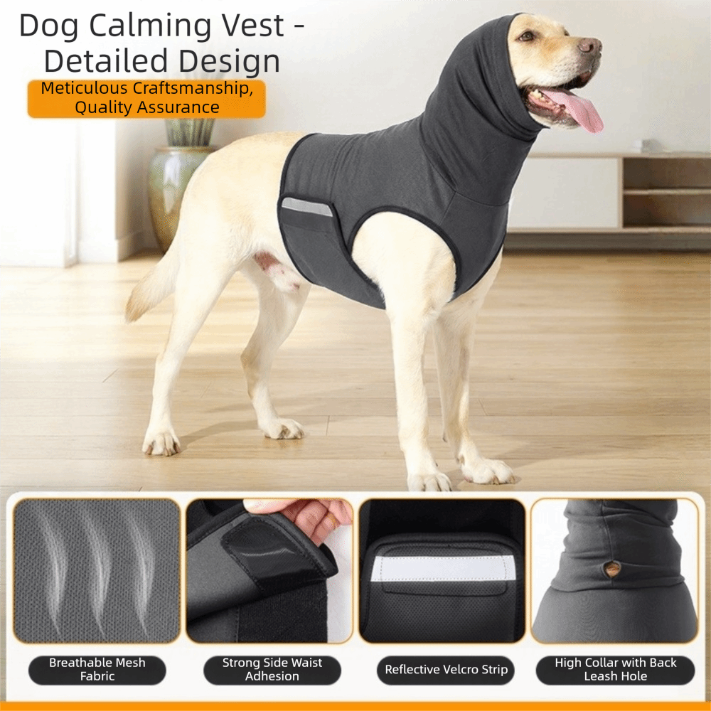 ノイズ防止犬用不安解消ベスト 通気性 反射ストリップ付き ペ - Dog Anxiety Vest のレビューと価格