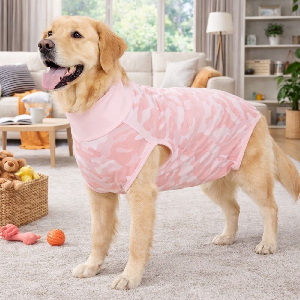 伸縮性のある犬用回復スーツ、柔らかく洗える犬用不妊手術スーツ - Dog Anxiety Vest のレビューと価格