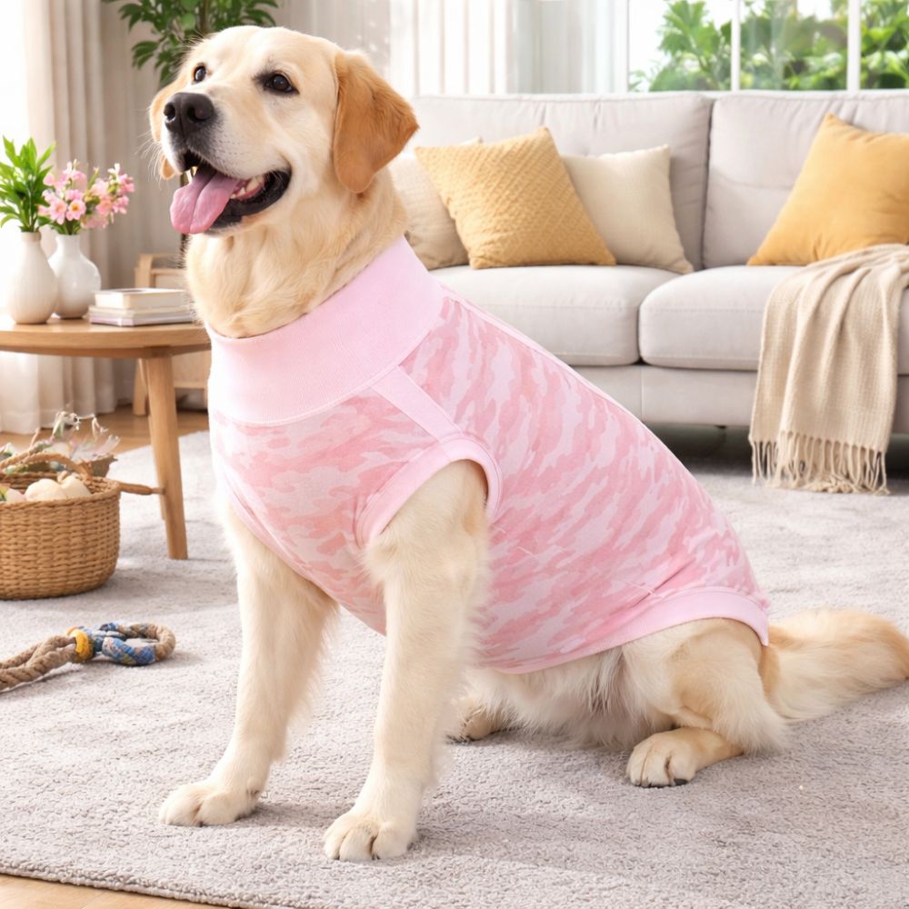 伸縮性のある犬用回復スーツ、柔らかく洗える犬用不妊手術スーツ - Dog Anxiety Vest のレビューと価格
