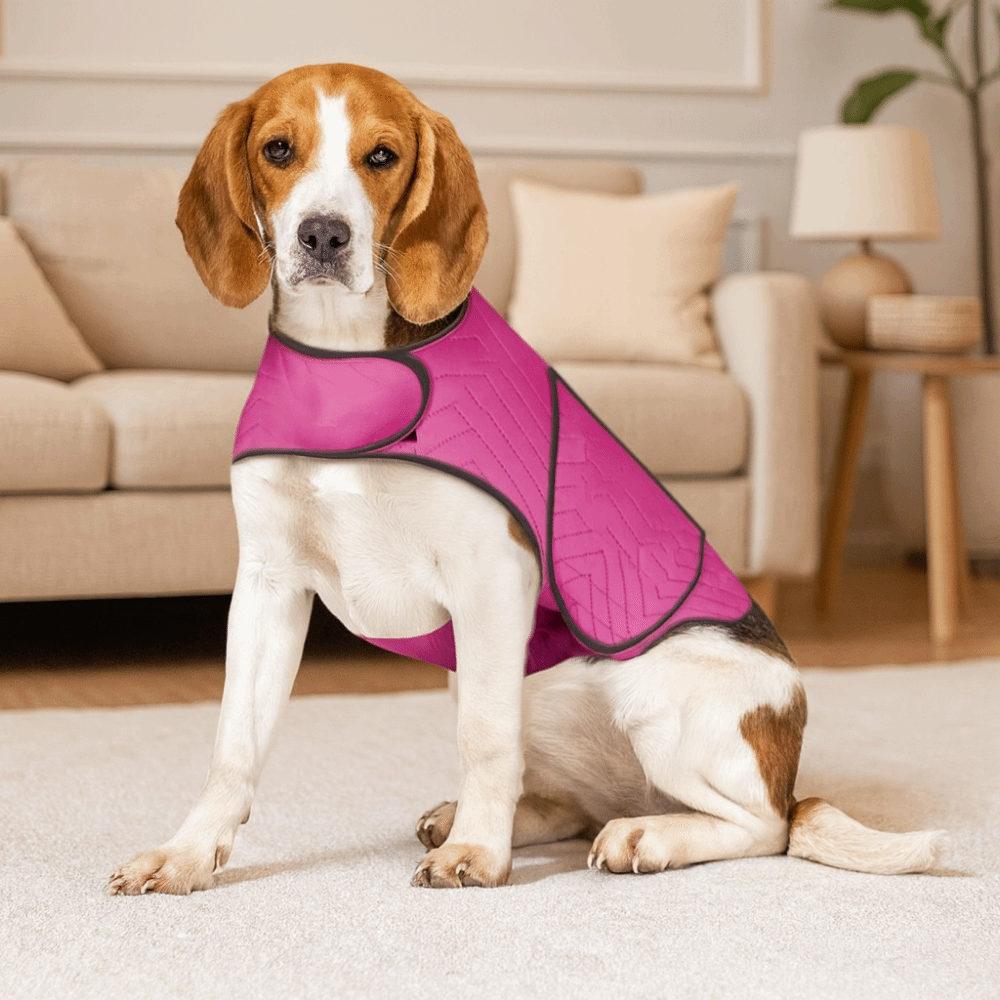 実用的な弾性犬用不安解消ジャケット反射性通気性犬用サンダーベ - Dog Anxiety Vest のレビューと価格