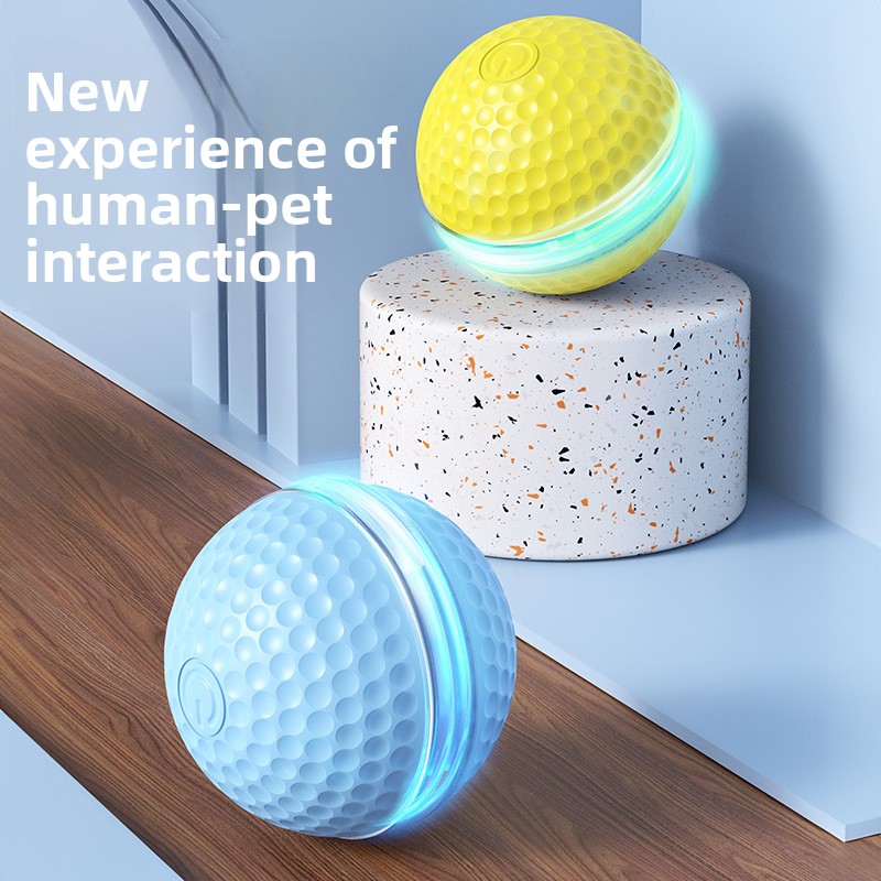 壊れないハニカムラバー電動犬用ボール、自動ジャンプ回転式イン - Training Clicker Dog のレビューと価格